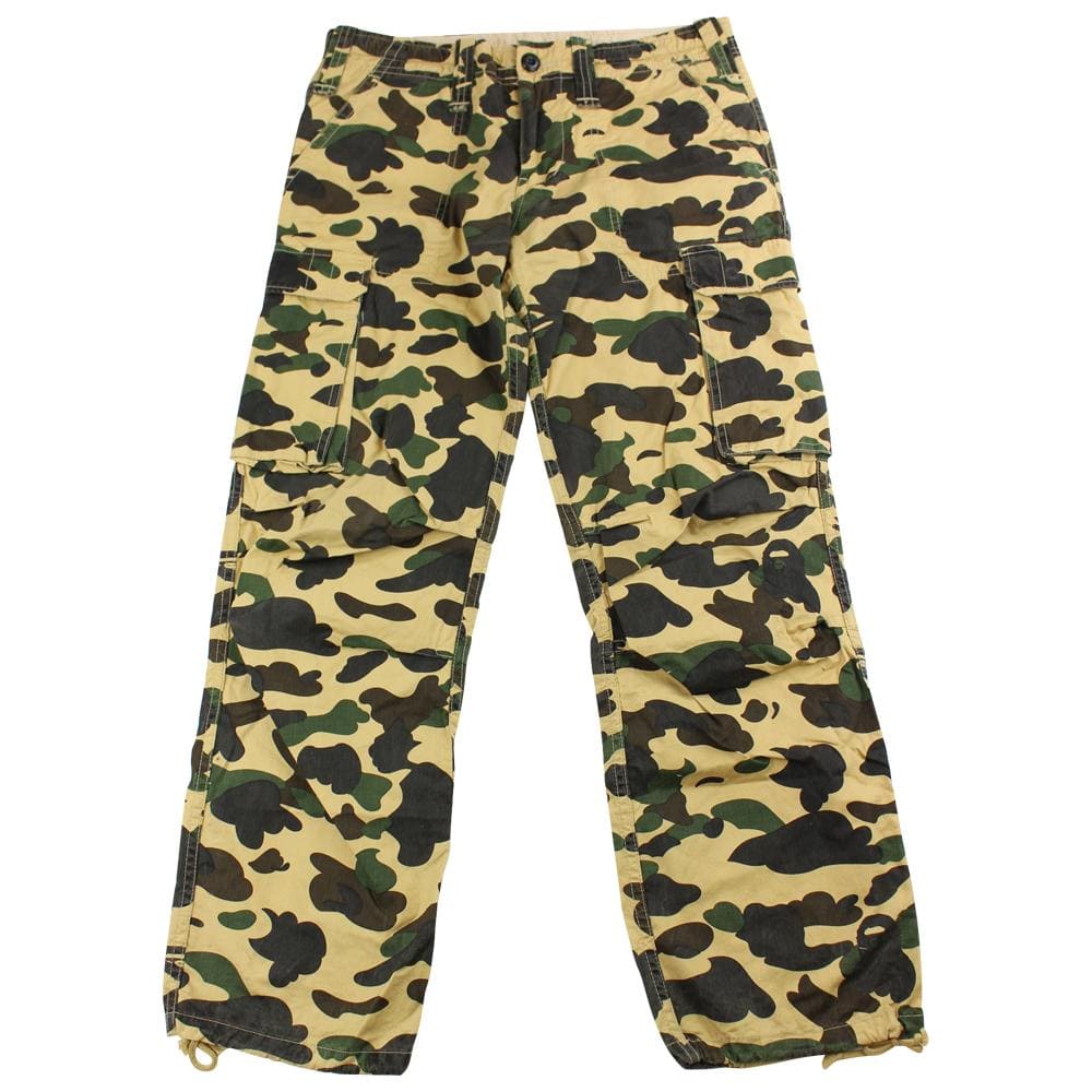 Bape 1st yellow camo cargo pants - SaruGeneral