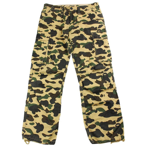 Bape 1st yellow camo cargo pants