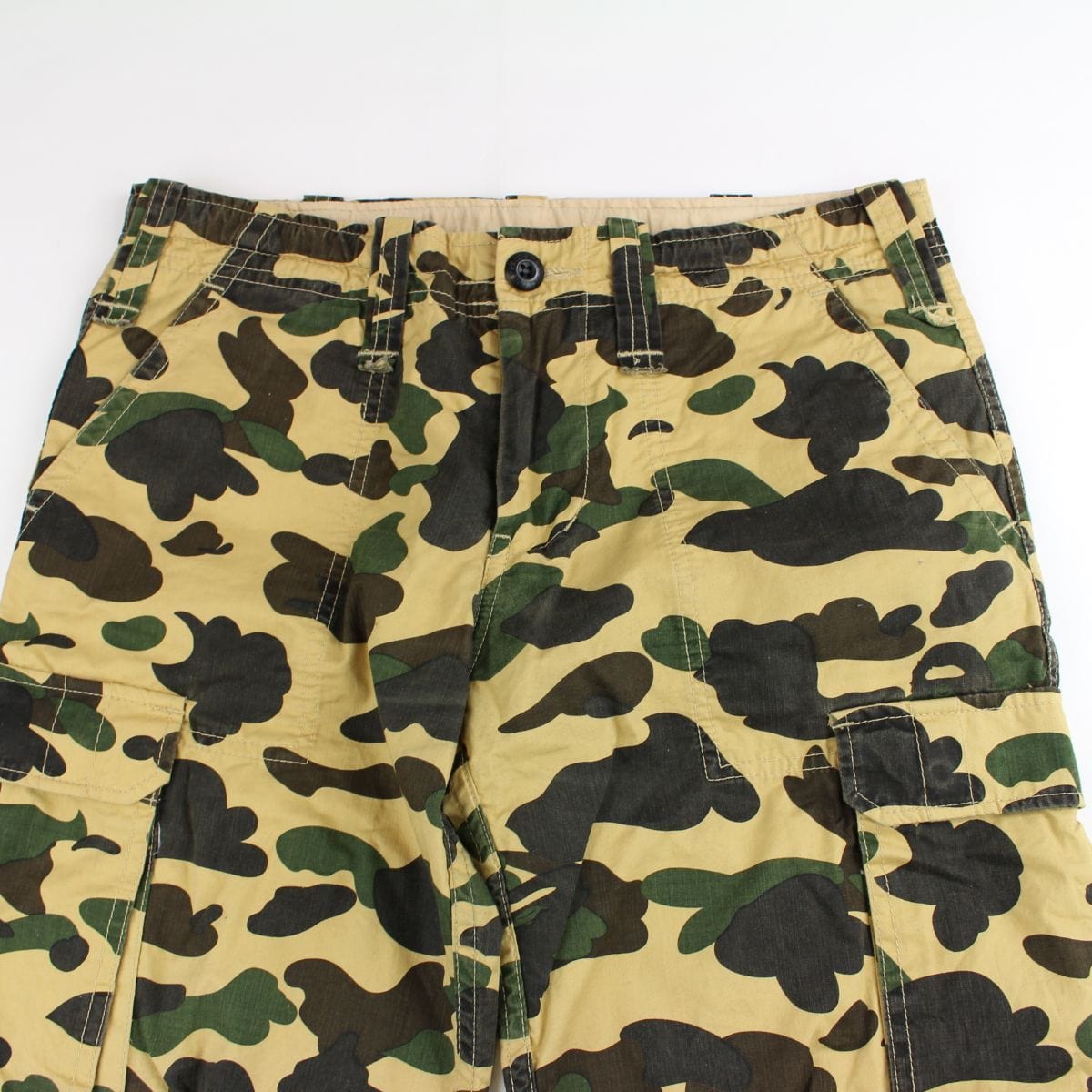 Bape 1st yellow camo cargo pants - SaruGeneral