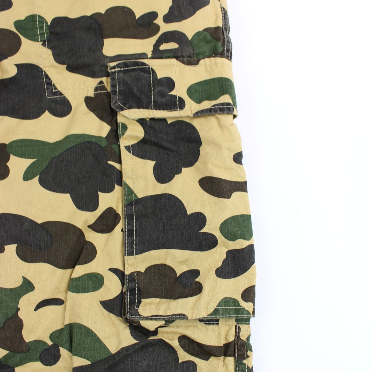 Bape 1st yellow camo cargo pants - SaruGeneral