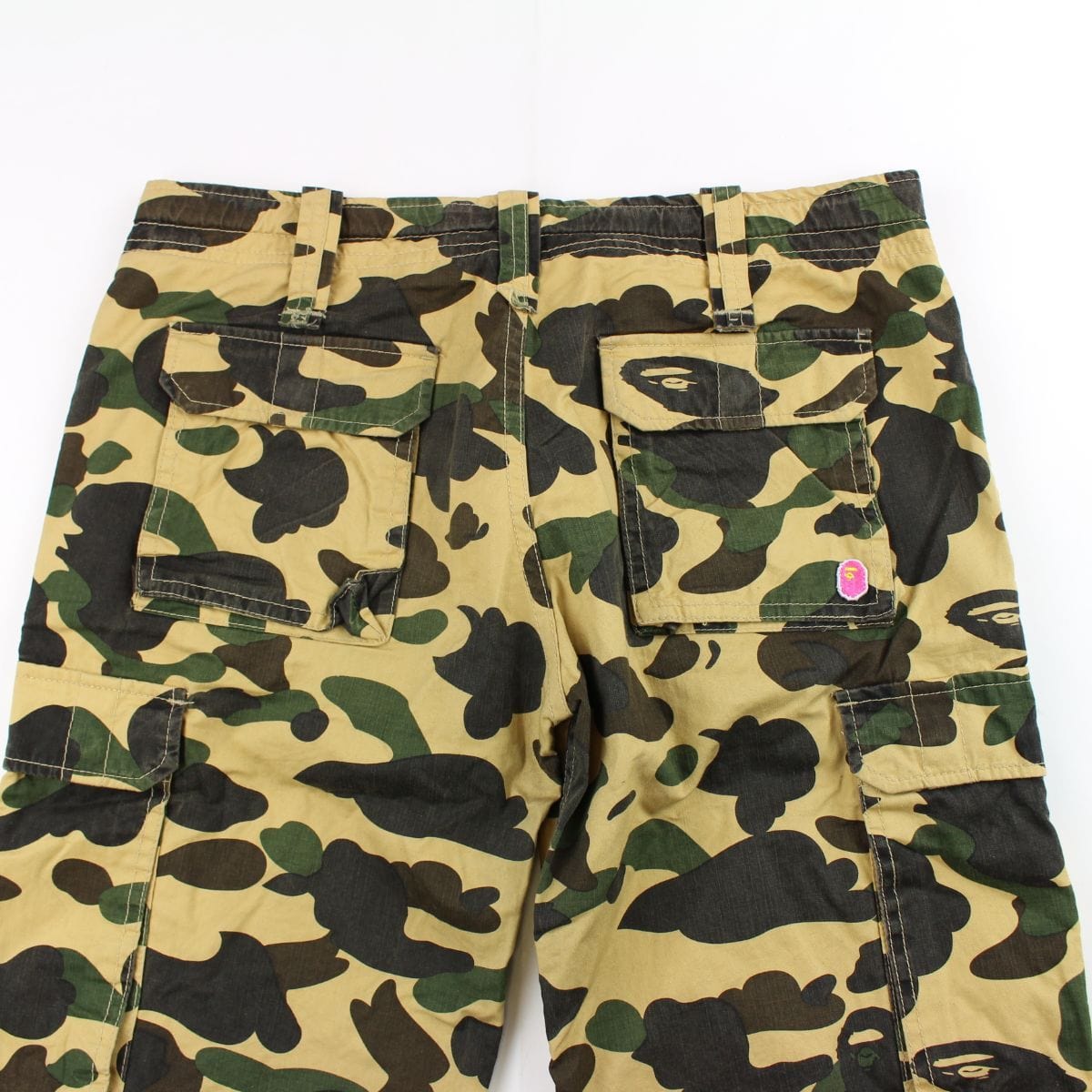 Bape 1st yellow camo cargo pants - SaruGeneral