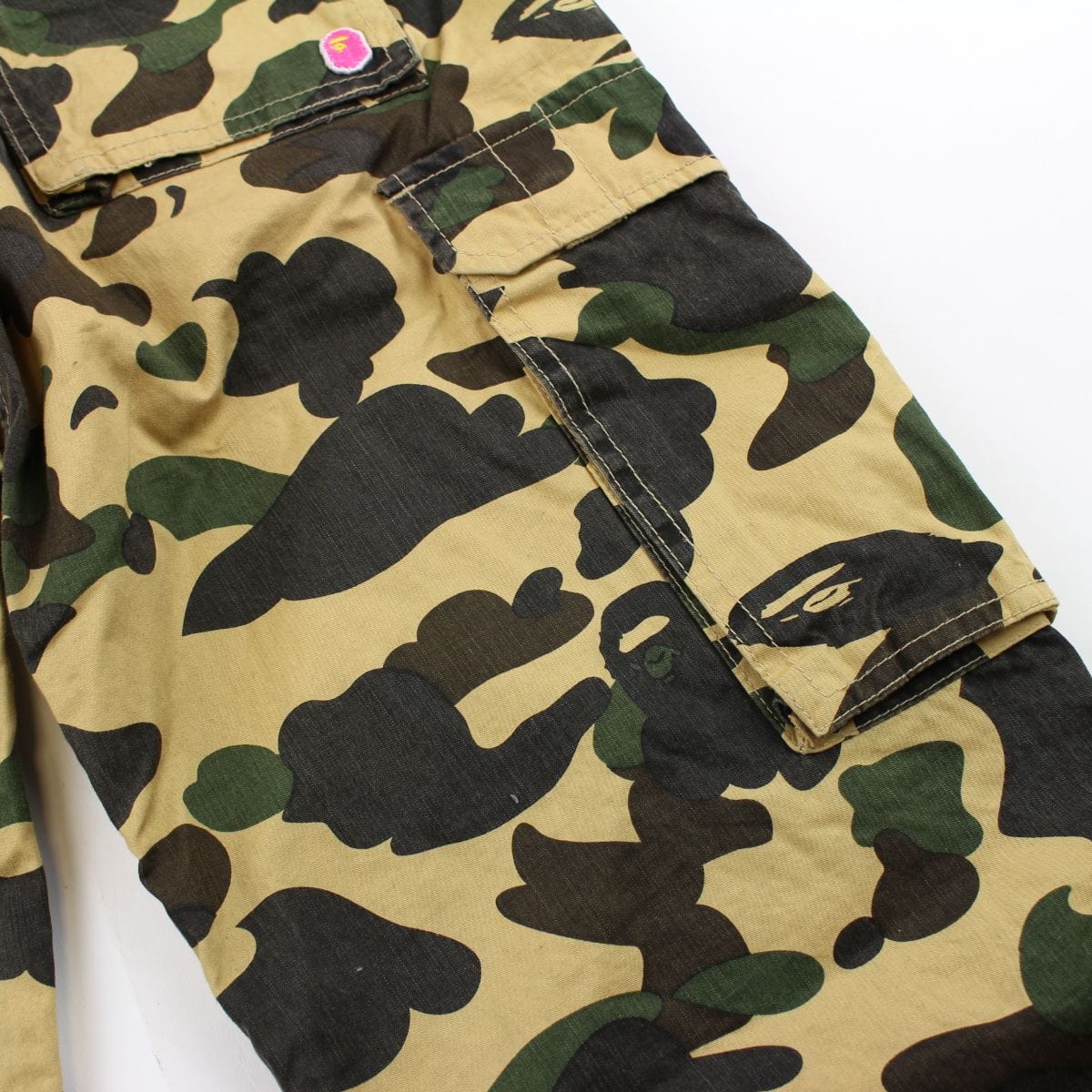 Bape 1st yellow camo cargo pants - SaruGeneral