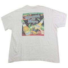 T-shirt graphique Corona de Mayo blanc