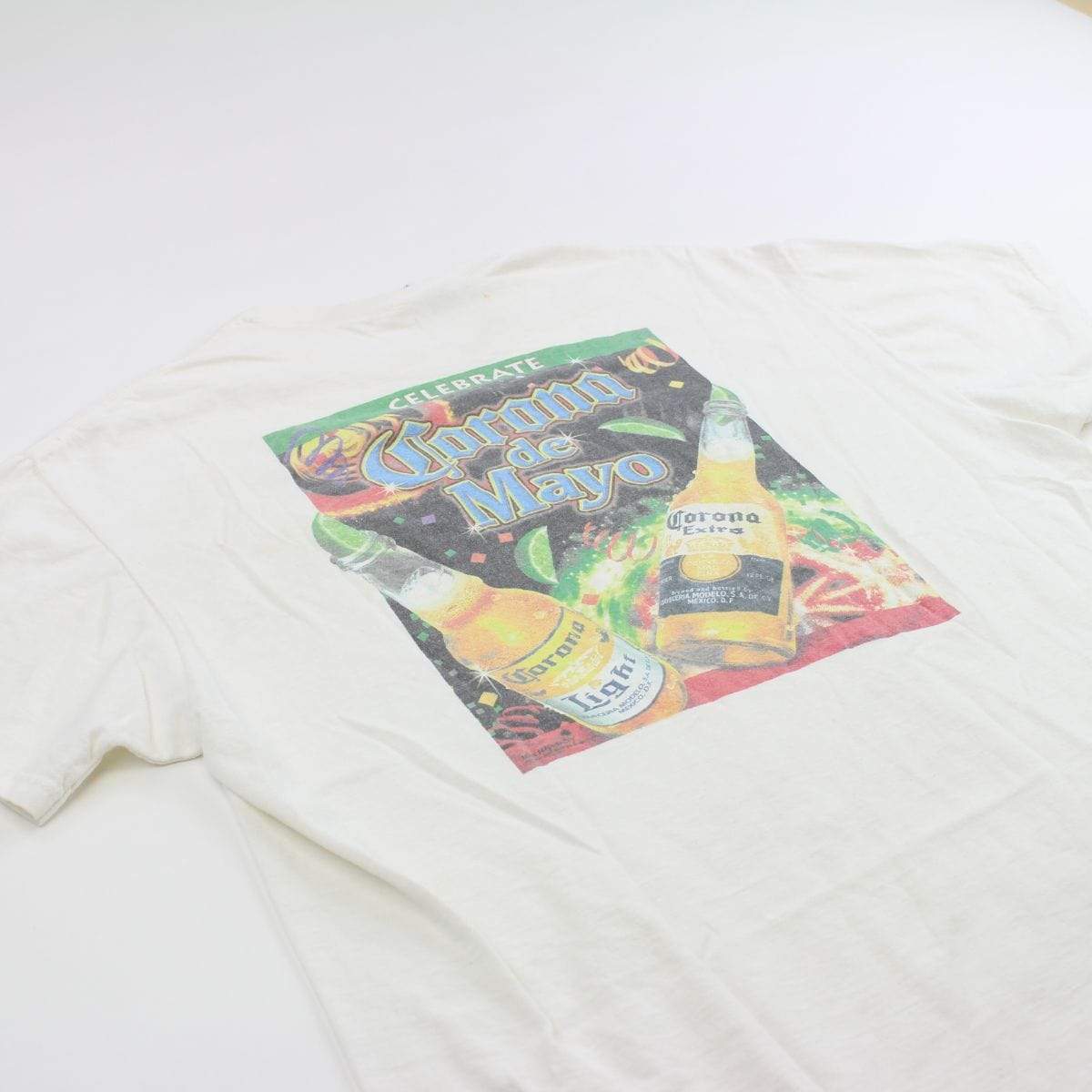 Corona de Mayo Graphic Tee White - SaruGeneral