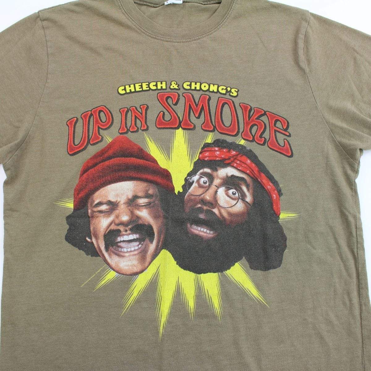 Cheech _ Chong_s Up In Smoke Tee Olive - SaruGeneral