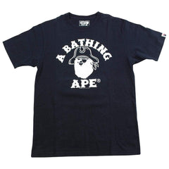 T-shirt Bape White Pirate Store College avec logo noir