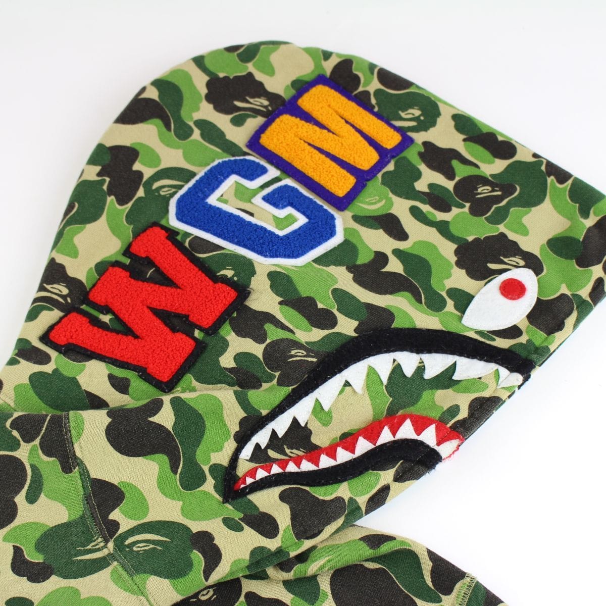 Bape abc green camo shark hoodie 2018 - SaruGeneral