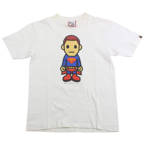 Bape x DC Comics Superman Figure Tee White