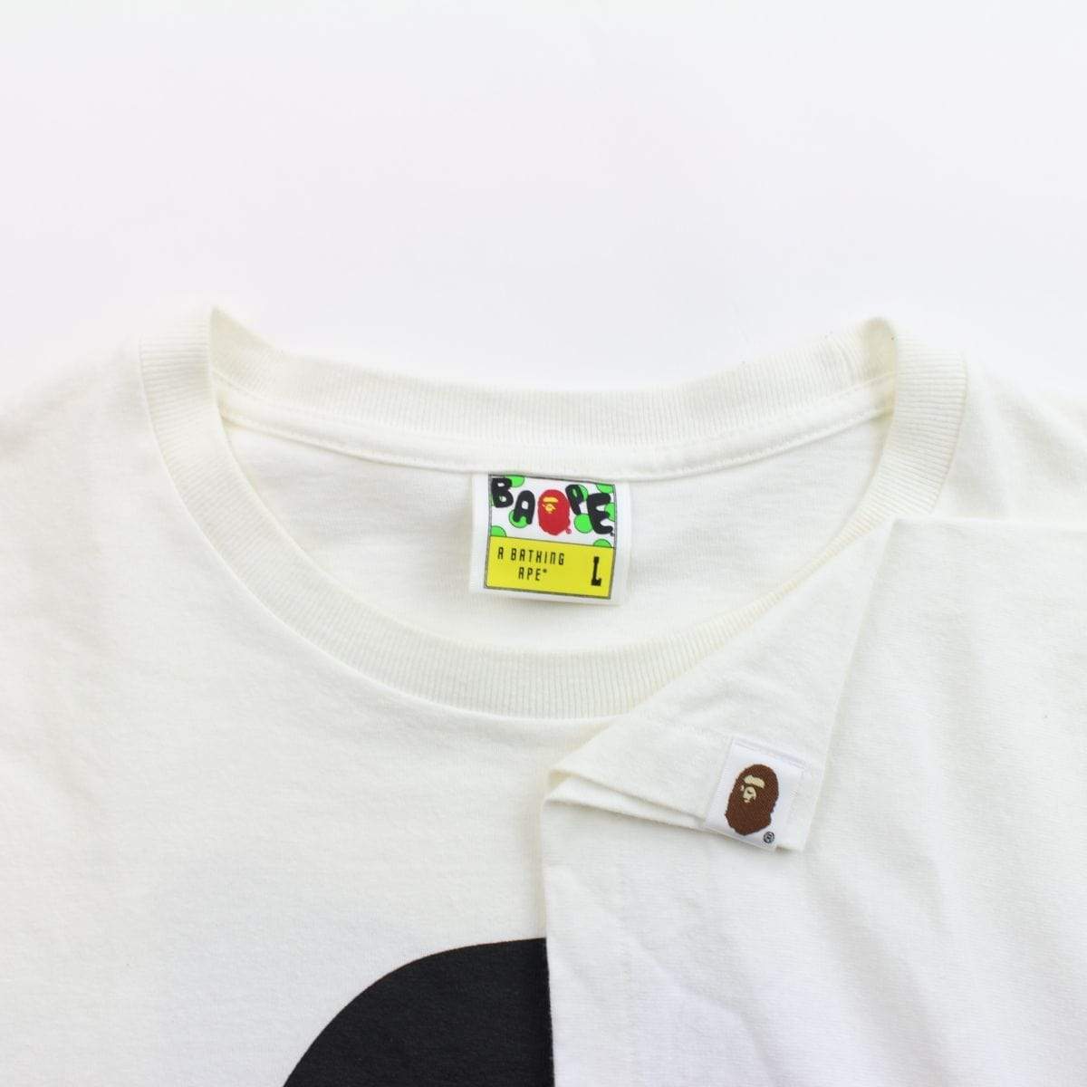 Bape German Flag Big Ape Logo Tee White - SaruGeneral