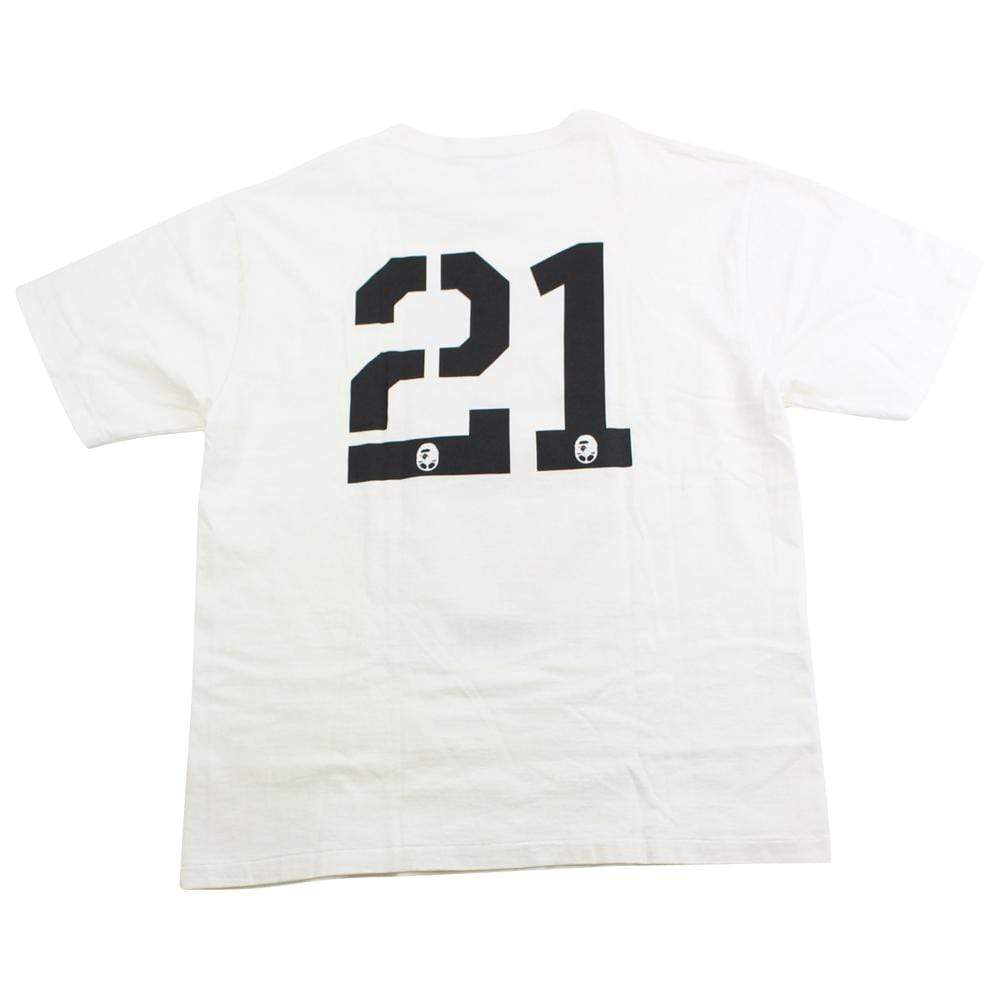 Bape German Flag Big Ape Logo Tee White - SaruGeneral