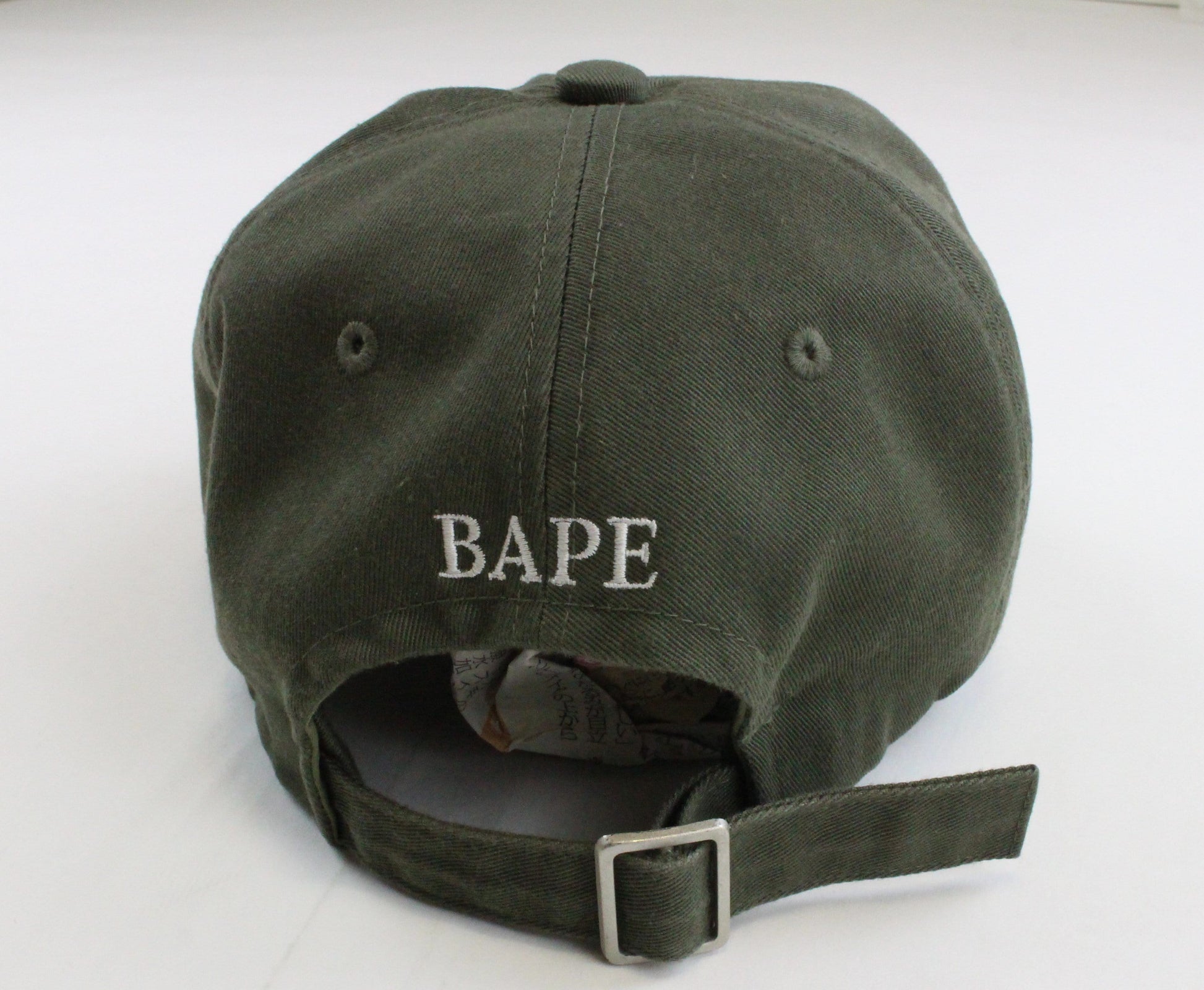 Bape point Head Logo cap Olive - SaruGeneral