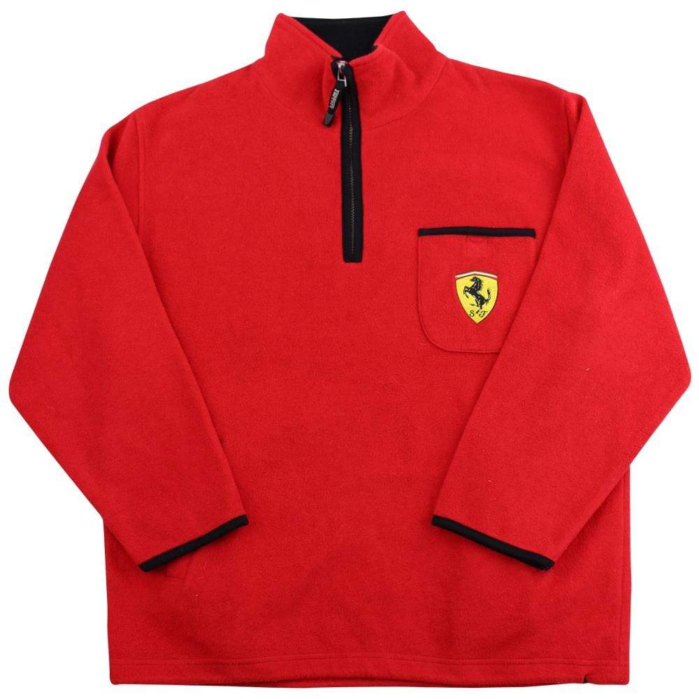 Ferrari Quarter Zip Fleece Red - SaruGeneral