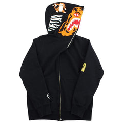 Sweat à capuche Bape Tiger noir