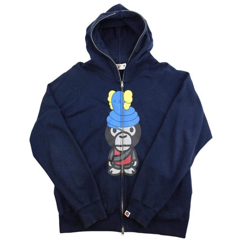 Bape x Kaws Milo General Fullzip Navy