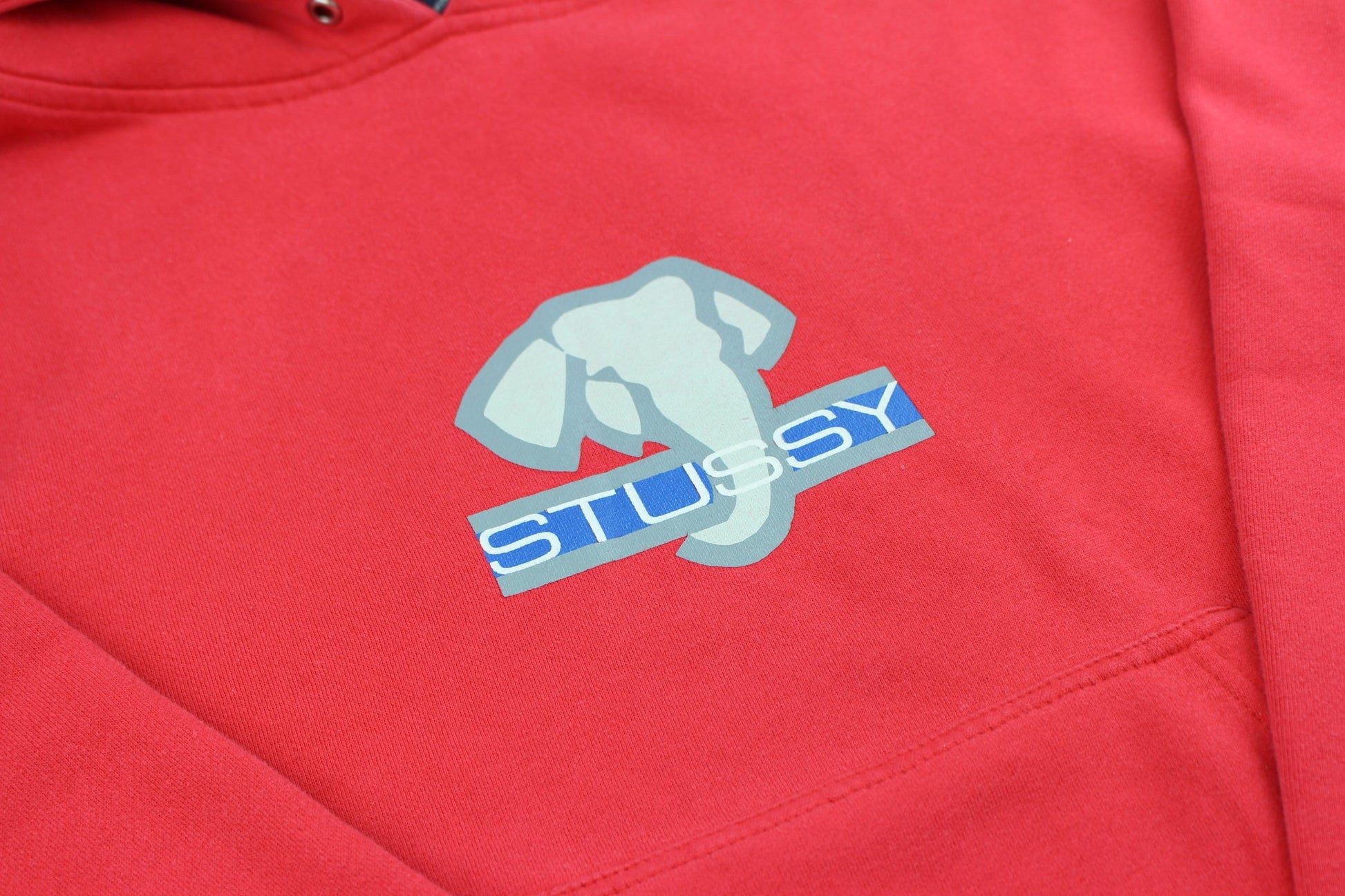 stussy elephant hoodie red - SaruGeneral