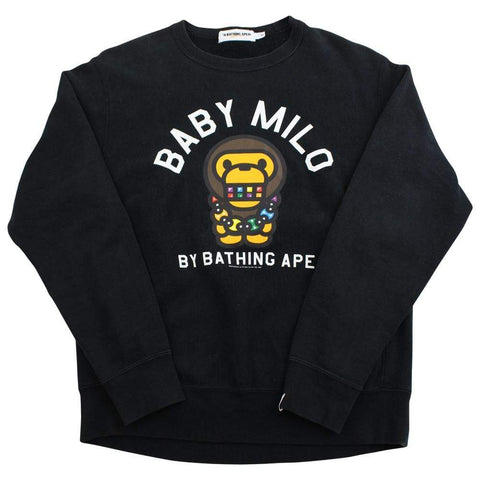 Bape Baby Milo Grill Chain Crewneck Black