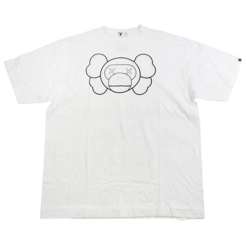 Bape x Kaws Milo Head Tee White