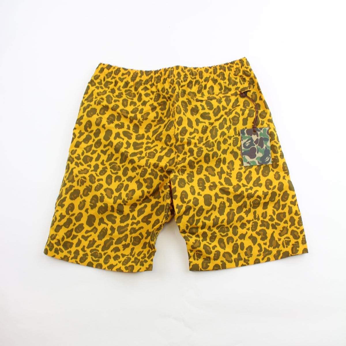 Bape Leopard Print Shorts Yellow - SaruGeneral