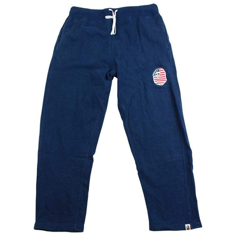 Bape USA Big Ape Logo Joggers Navy