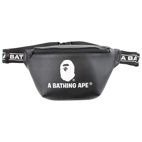 Bape Black big ape hip bag