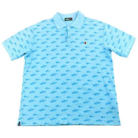 Bapesta Allover Polo Baby Blue