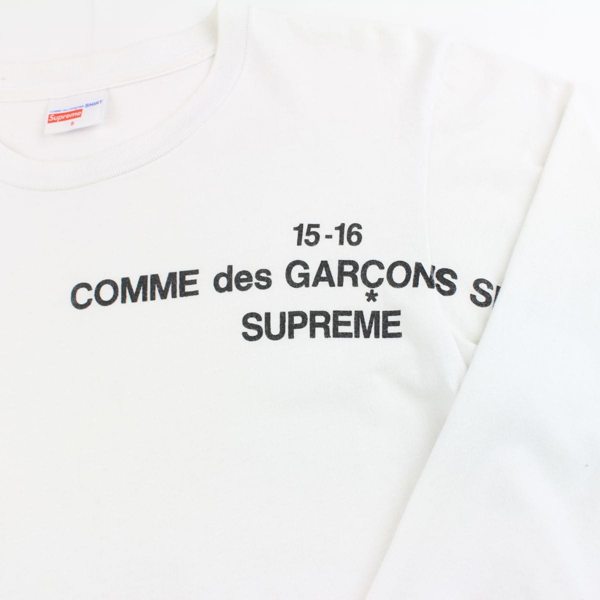 Supreme x Comme des garcon CDG 15-16 LS White – SARUGENERAL