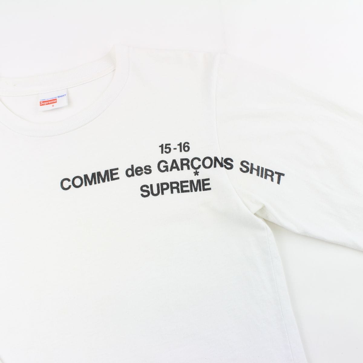 Supreme x Comme des garcon CDG 15-16 LS White – SARUGENERAL