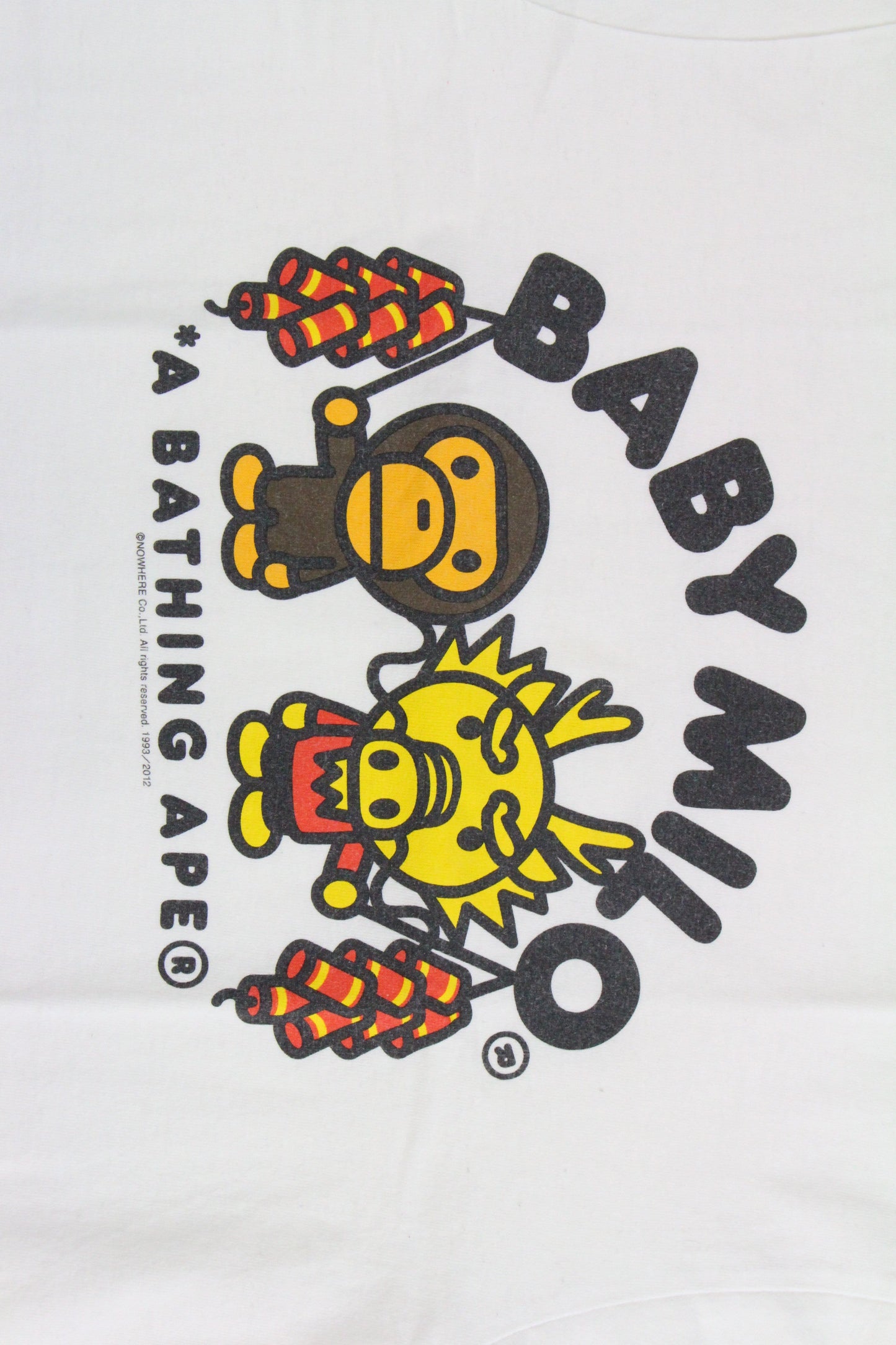 Bape Baby Milo Chinese Dragon Tee White - SaruGeneral