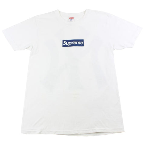 supreme x yankees tee white 2015