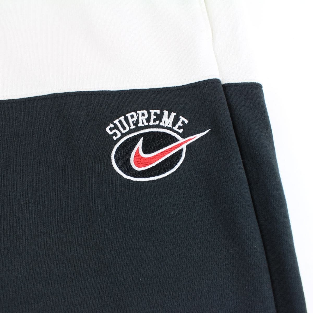 Supreme x Nike Stripe sweatpants Navy 2018 - SaruGeneral