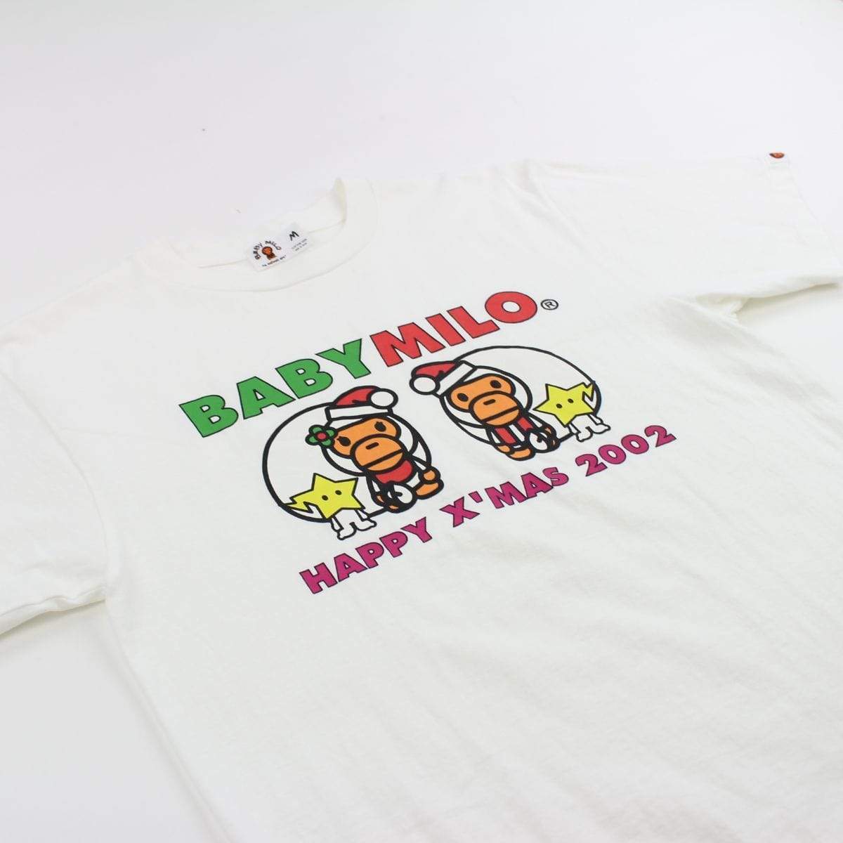 Bape Baby Milo Santa 2002 Tee White - SaruGeneral