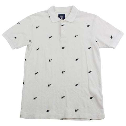 Bapesta Black Monogram Polo White