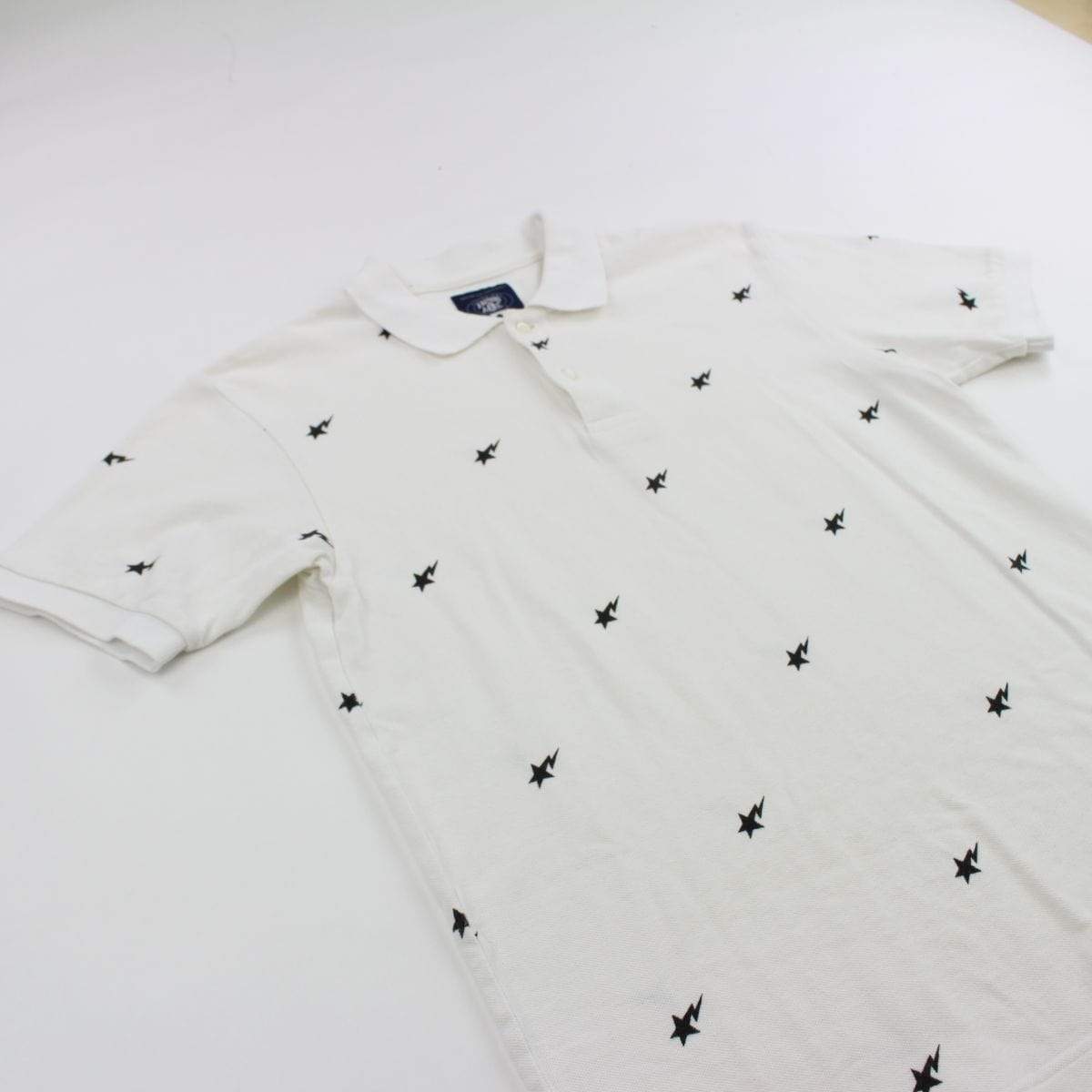 Bapesta Black Monogram Polo White - SaruGeneral