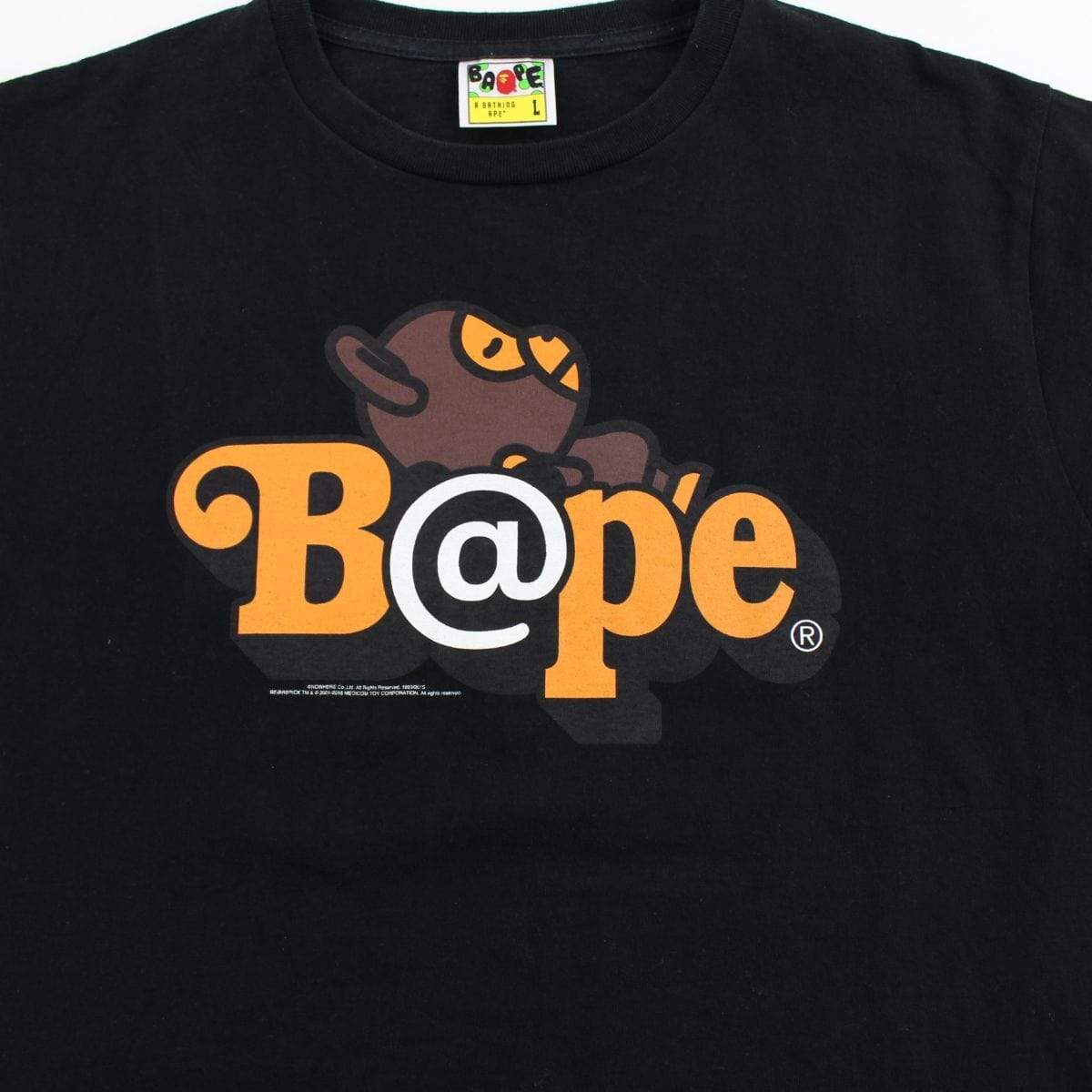 Bape x Bearbrick Sleeping Milo Tee Black - SaruGeneral