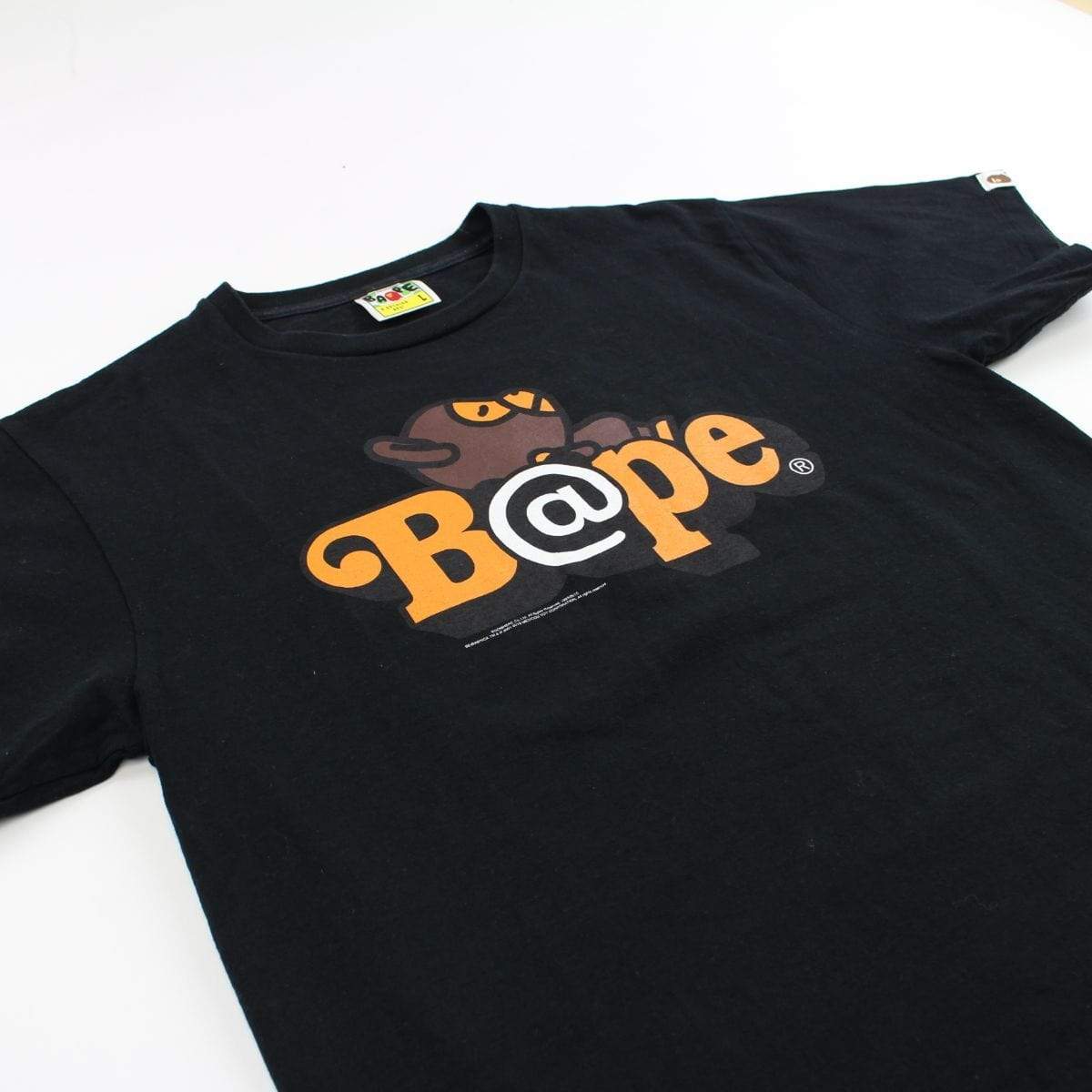 Bape x Bearbrick Sleeping Milo Tee Black - SaruGeneral