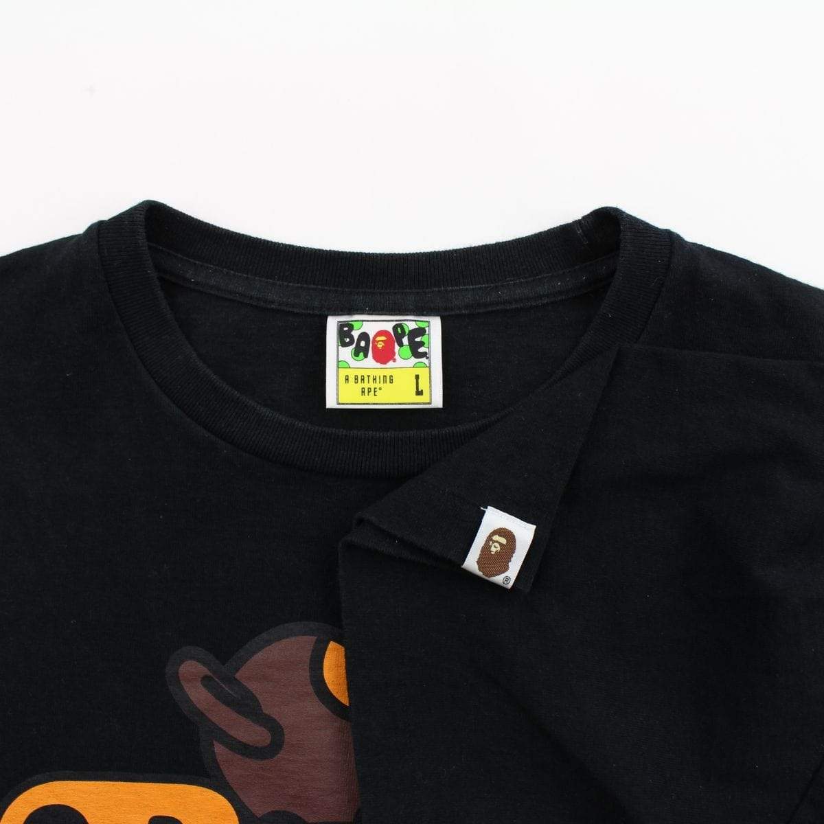 Bape x Bearbrick Sleeping Milo Tee Black - SaruGeneral