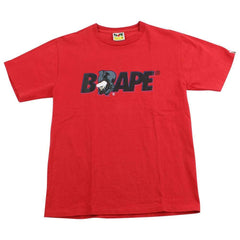 Bape Text General Tee Red