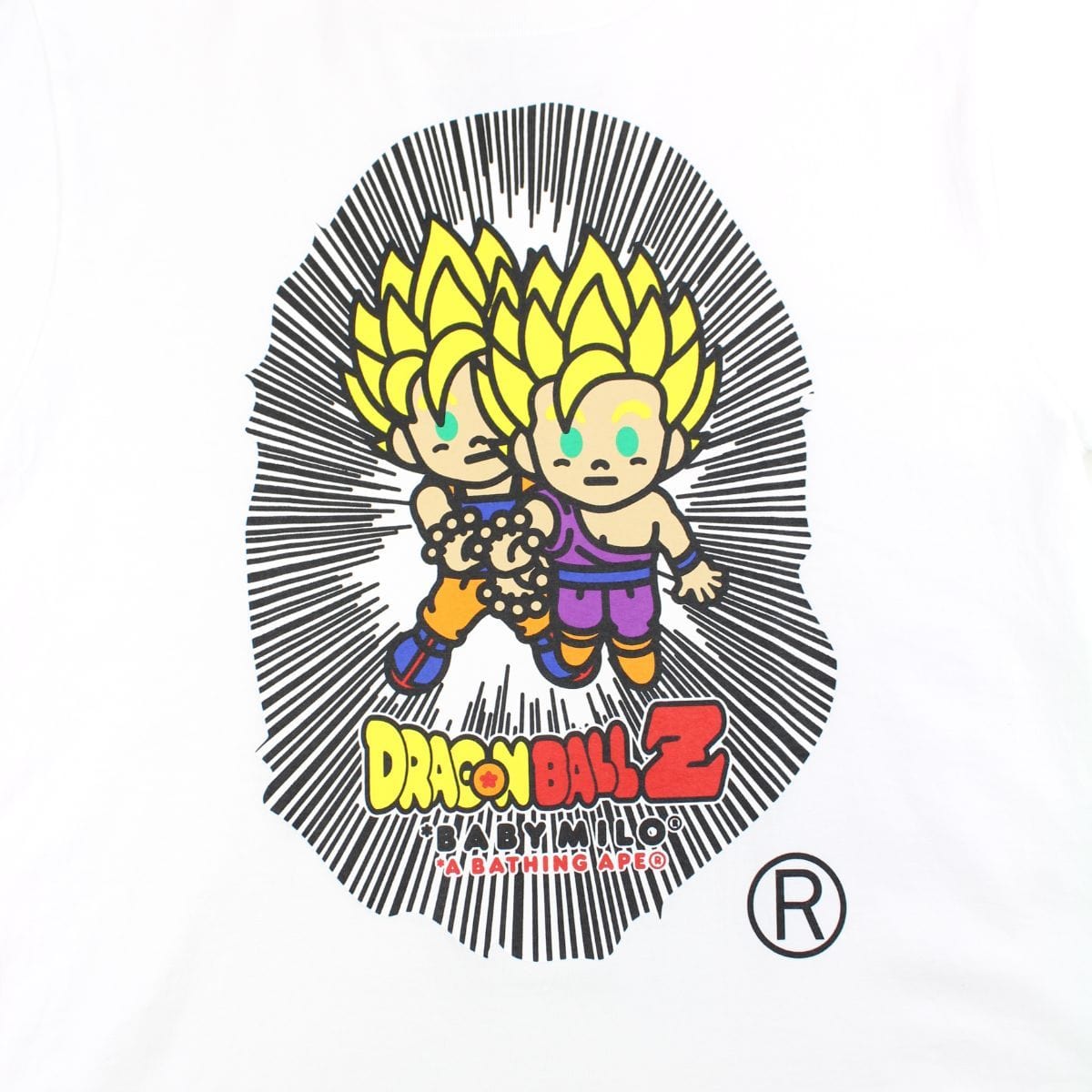 Bape x DBZ Two Figure Tee White 2020 - SaruGeneral