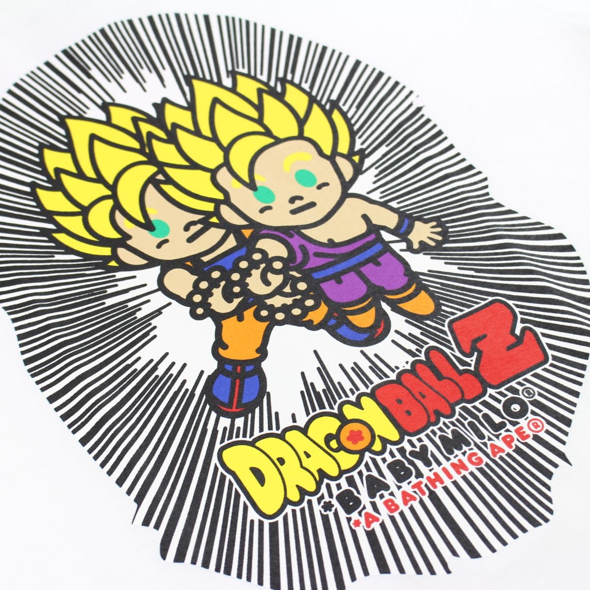 Bape x DBZ Two Figure Tee White 2020 - SaruGeneral