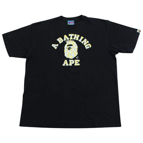 Bape ABC Multicamo NYC College Logo Tee Black