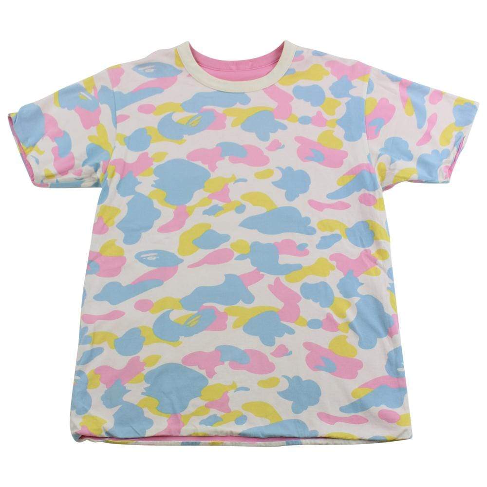 Bape Candy Camo Reversible Pink Tee - SaruGeneral