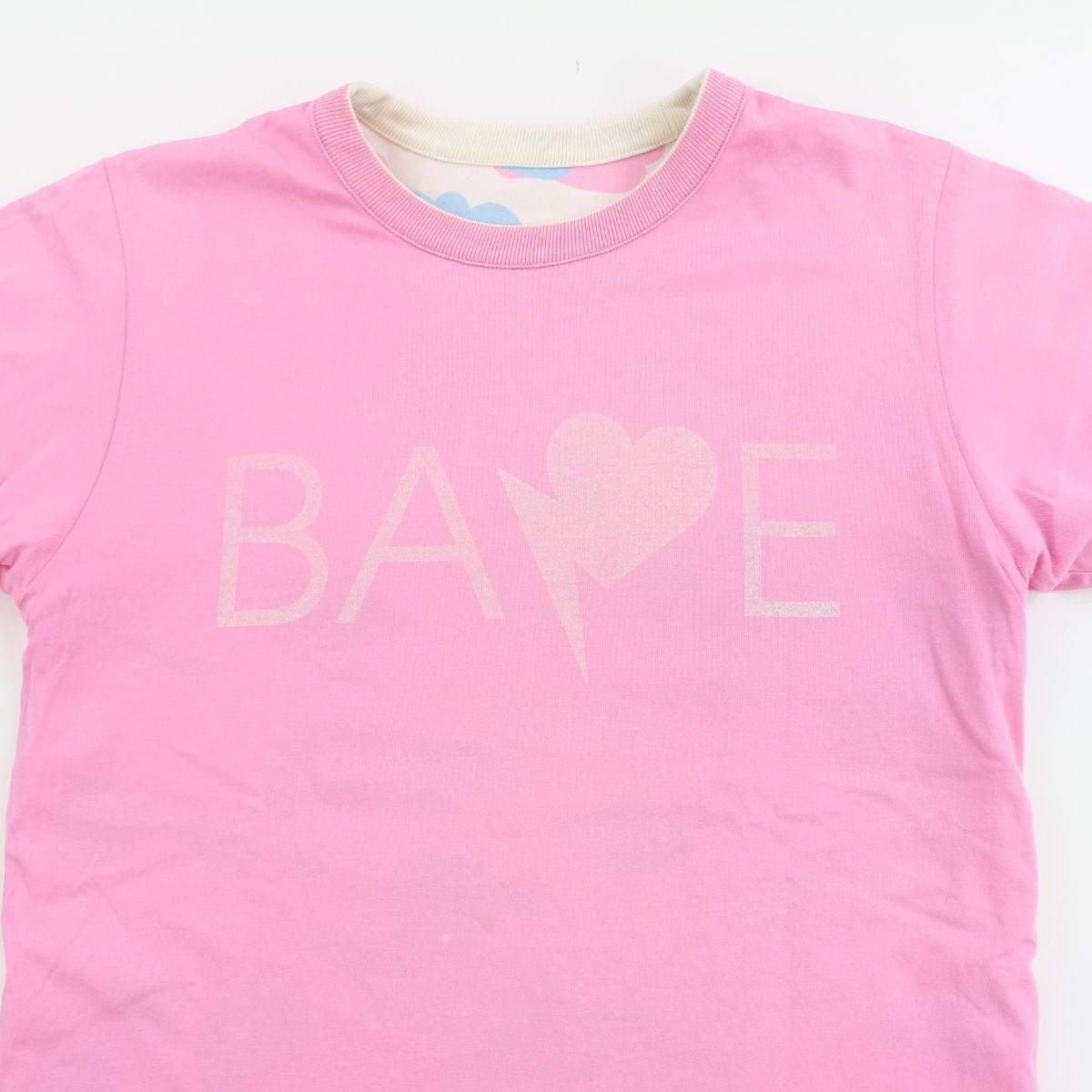 Bape Candy Camo Reversible Pink Tee - SaruGeneral