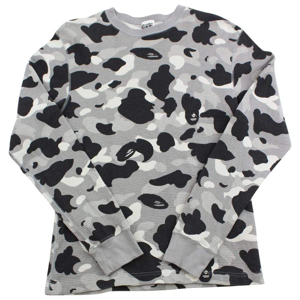 Bape Grey Camo Waffle LS - SaruGeneral