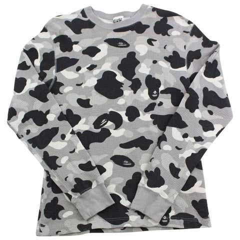 Bape Grey Camo Waffle LS