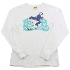 Bape Purple Milo Blue Text Banana ls blanc