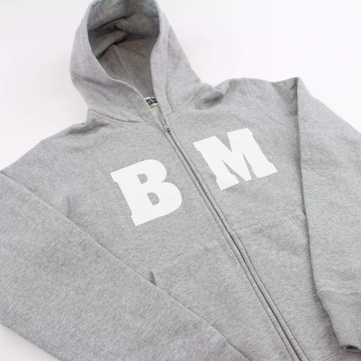 Bape BM Grey Fullzip Hoodie - SaruGeneral