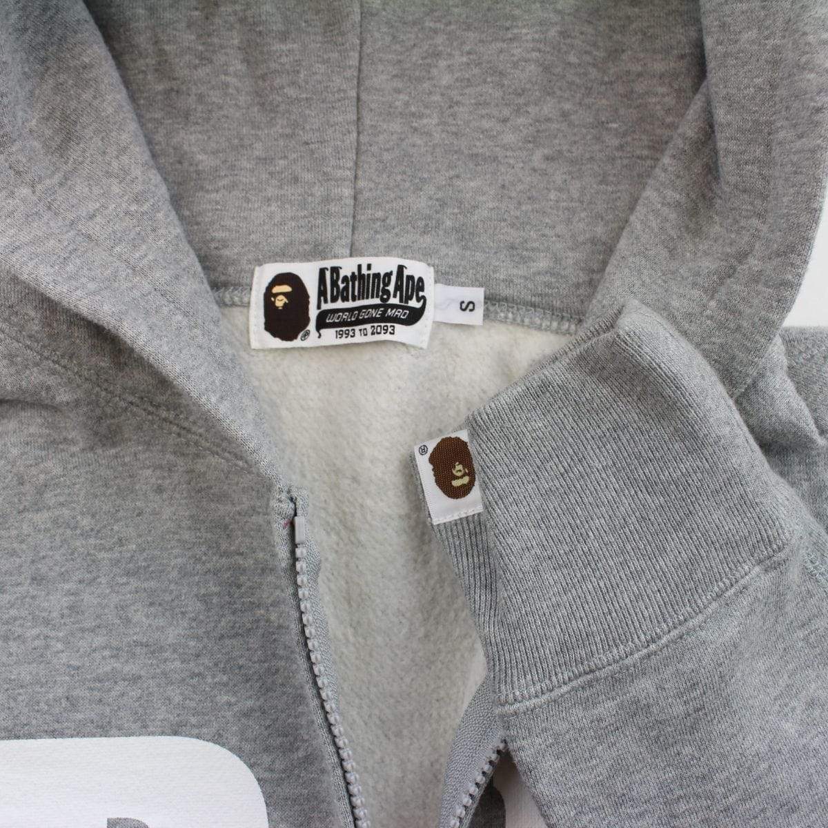 Bape BM Grey Fullzip Hoodie - SaruGeneral