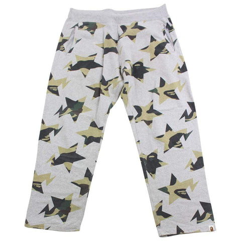 Bapesta Allover Green Camo pants Grey