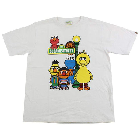 T-shirt Bape Sesame Street Baby Milo blanc