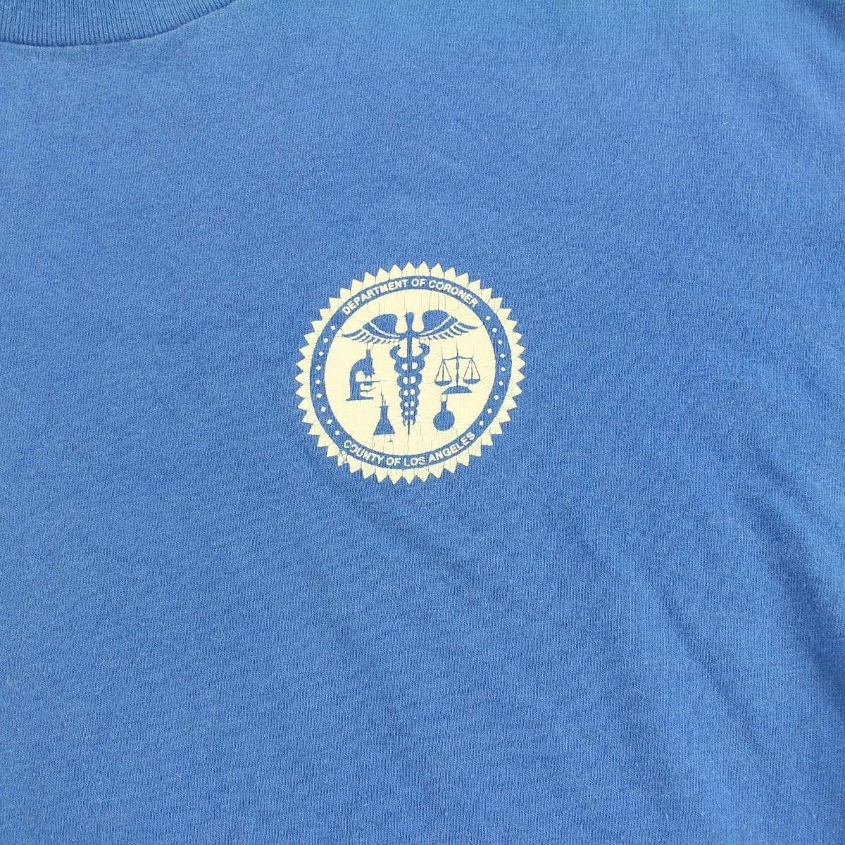 Department of Coroner City of LA Tee Blue - SaruGeneral